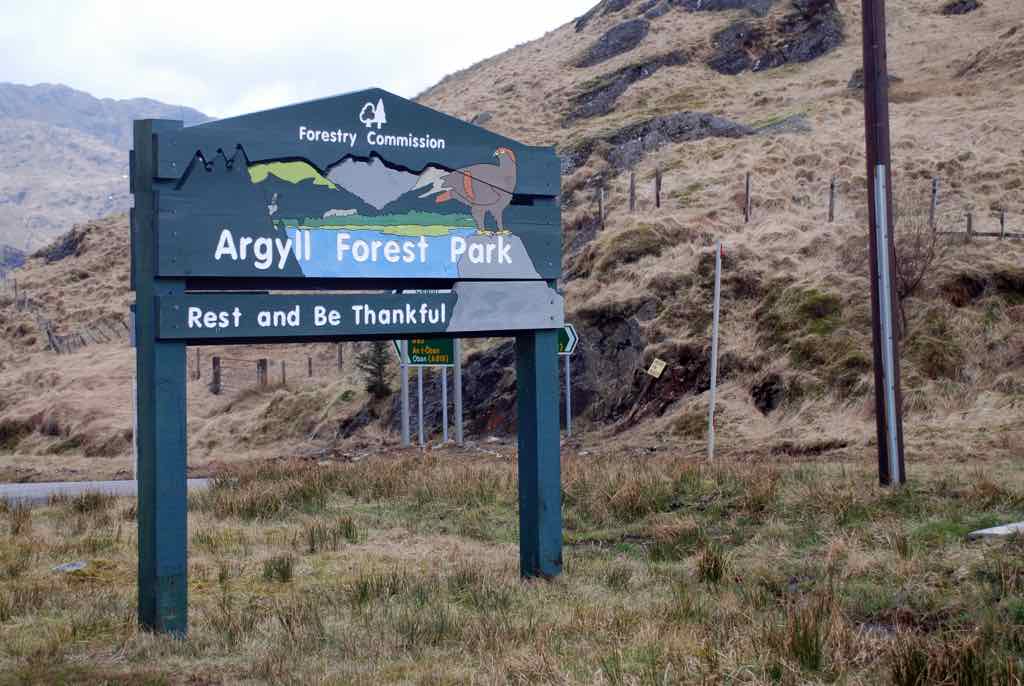 Argyll park sign