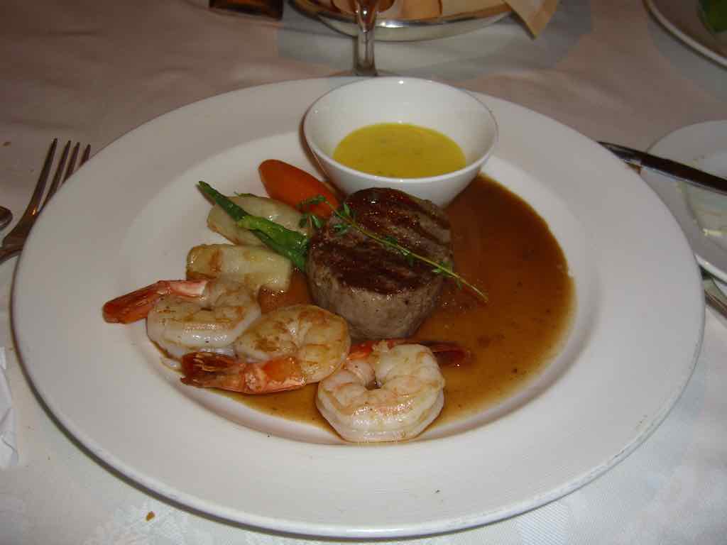Typical dinner: Surf & Turf