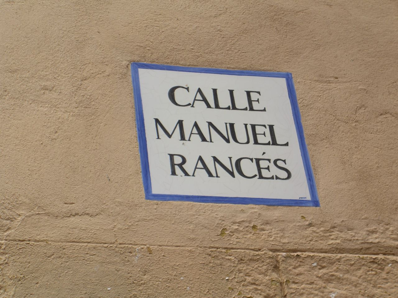 Cadiz Street Sign