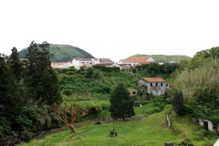 House below the site of the church in Flamegos, Faial, Azores