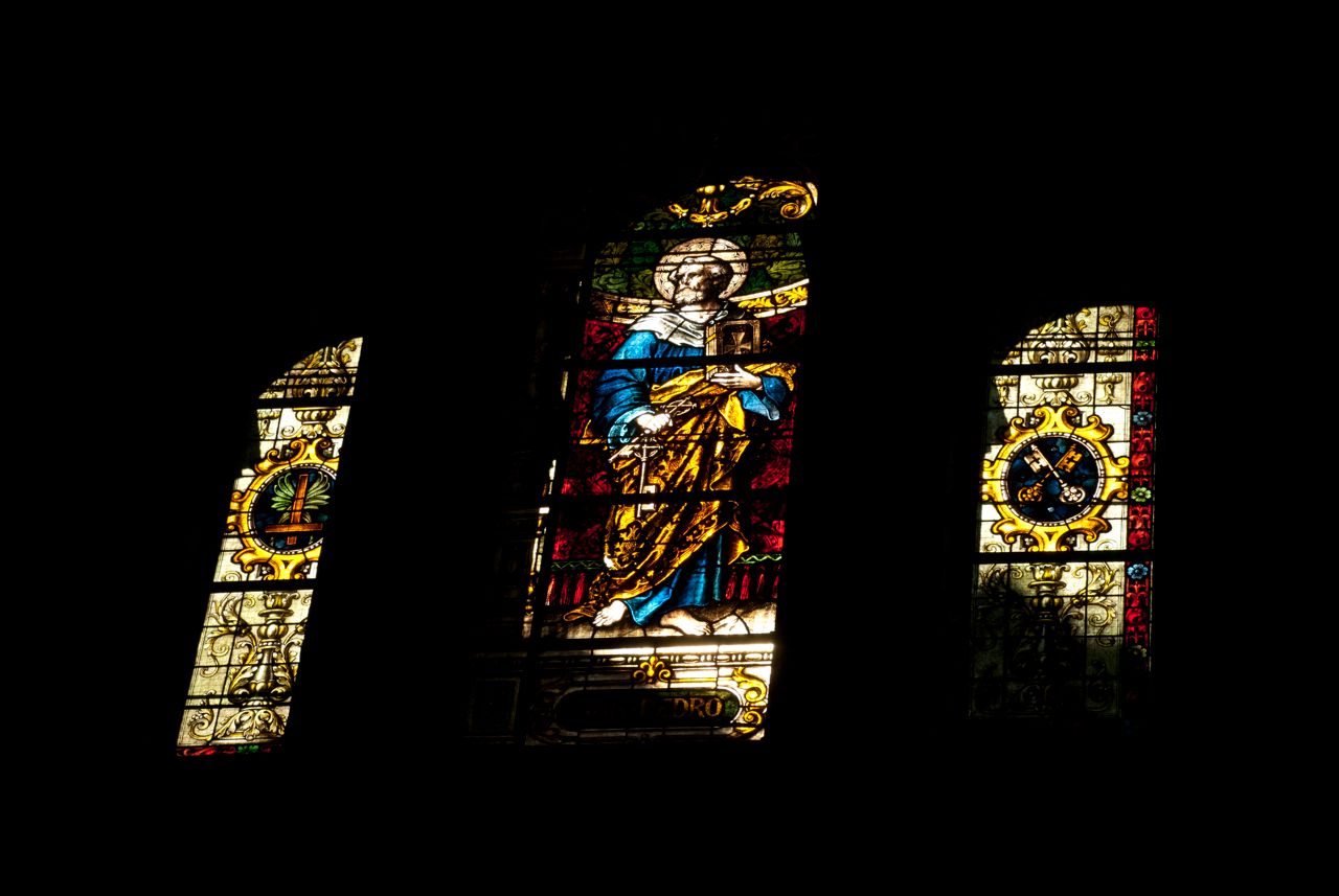 Cathedral de Malaga Stained Glass Windows in the Cathedral de Encarnacion, Malaga