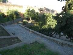 Malaga Fortress Stone Salkway