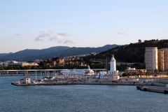 View of Malaga from the ship