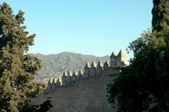 Walls of Castille Gibralfaro, Malagao