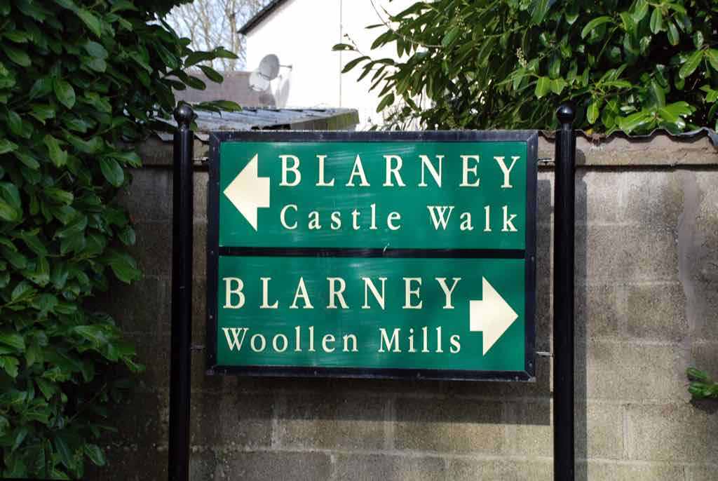 Blarney Castle walk signs