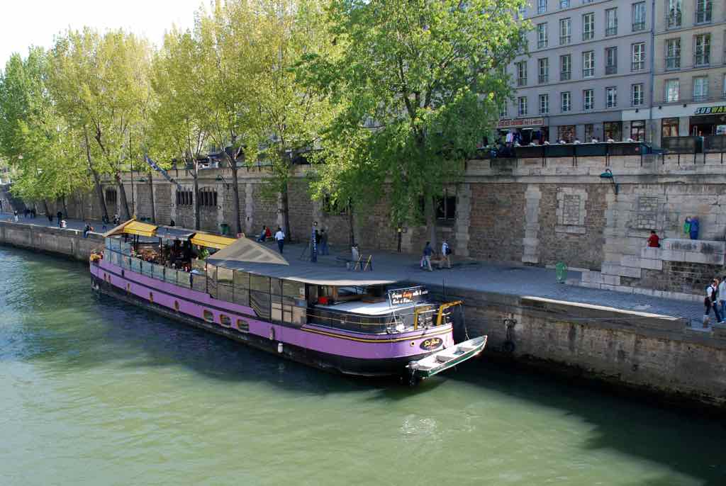 River boat on Seine river
