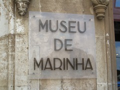 Museu de Marina (Maritime Museum) sign