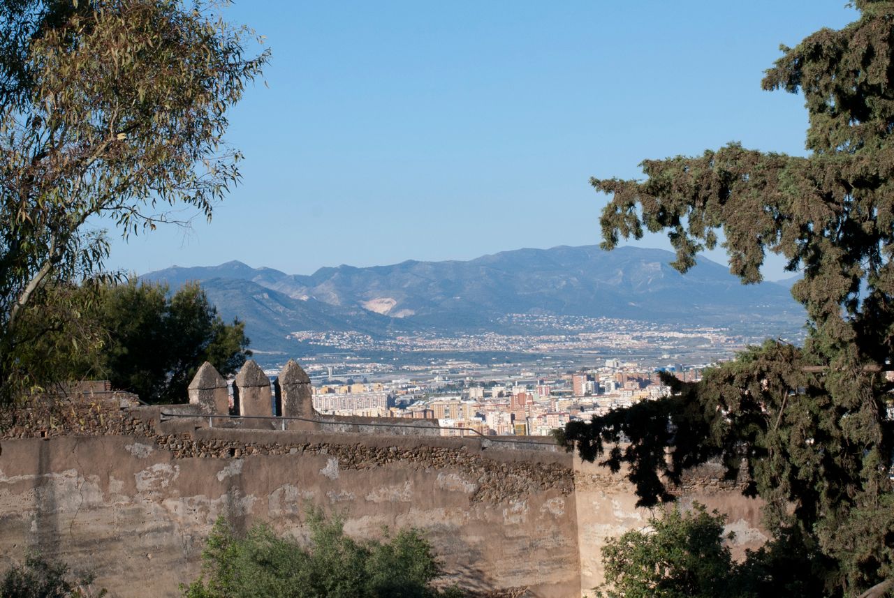 Wallls of Castille Gibralfaro, Malaga