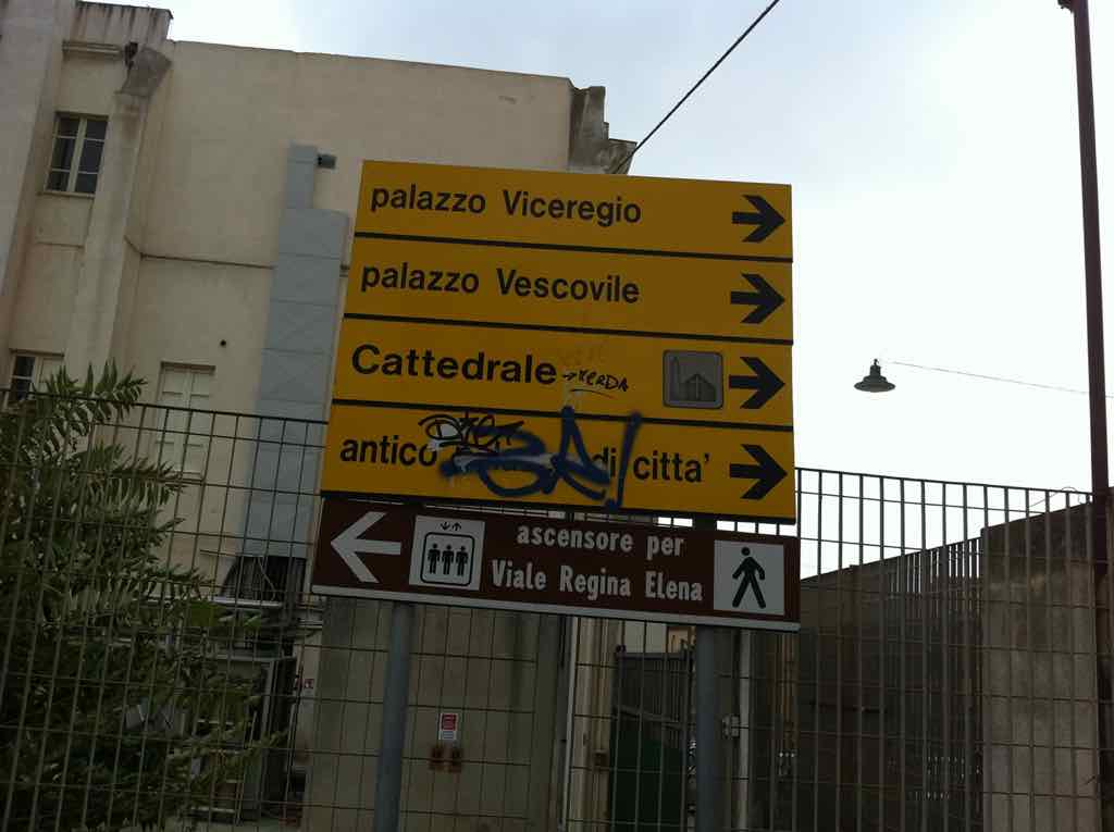 Cagliari Street Signs