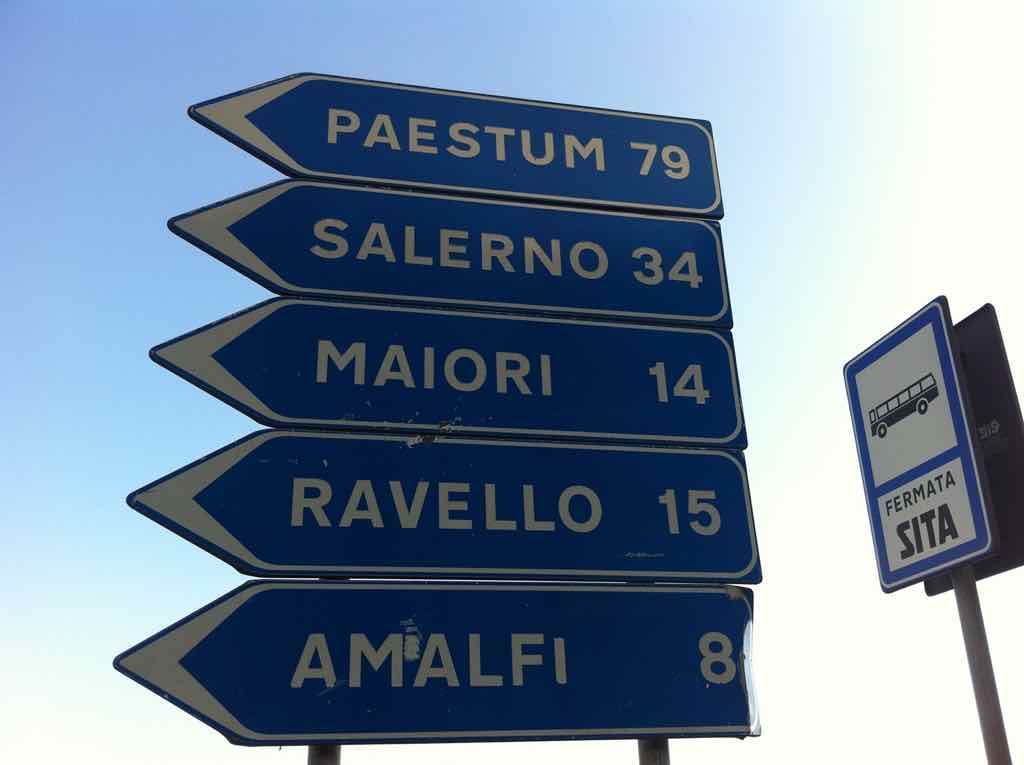Amalfi Road Signs