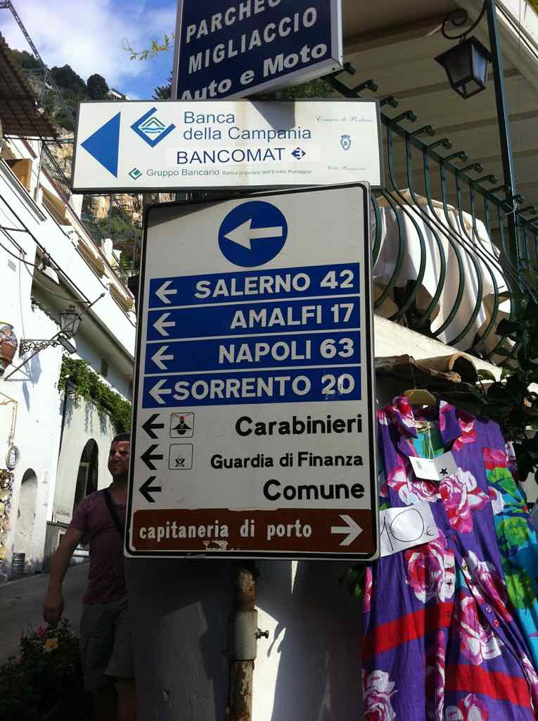 Amalfi Road Signs