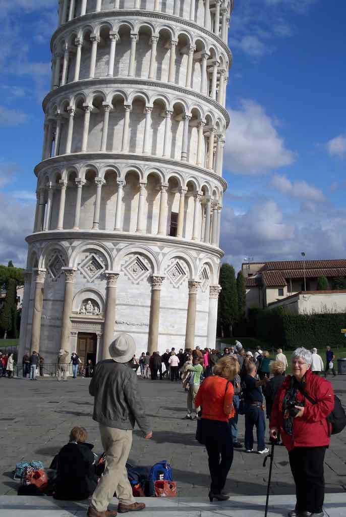 Closer look, Leaning Tower of Pisa