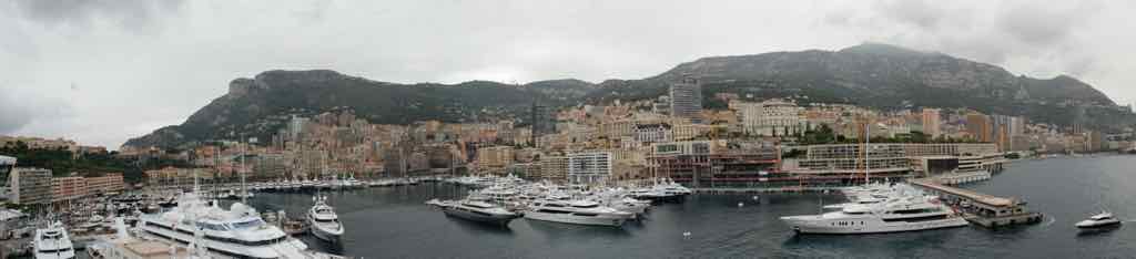 Panorama of Monaco Harbor by Diane